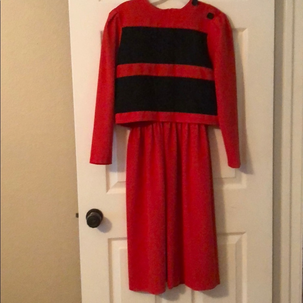 Red & Black Dress